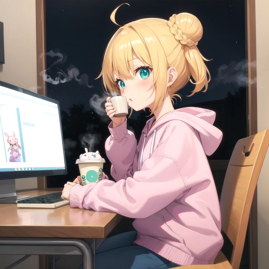 お団子ヘアのちちぷいちゃん