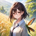 眼鏡女子 楓の昆虫の国 グラスホッパーの丘 2枚目