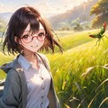 眼鏡女子 楓の昆虫の国 グラスホッパーの丘 6枚目