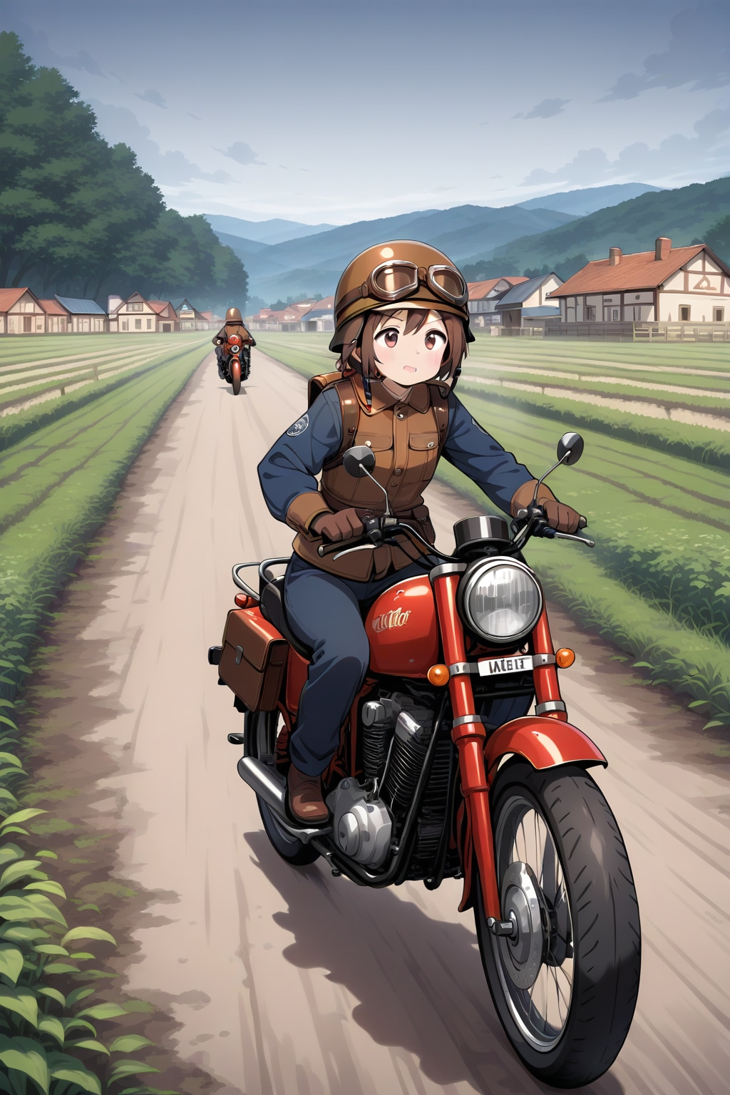 バイク好きな彼女 | の人気AIイラスト・グラビア