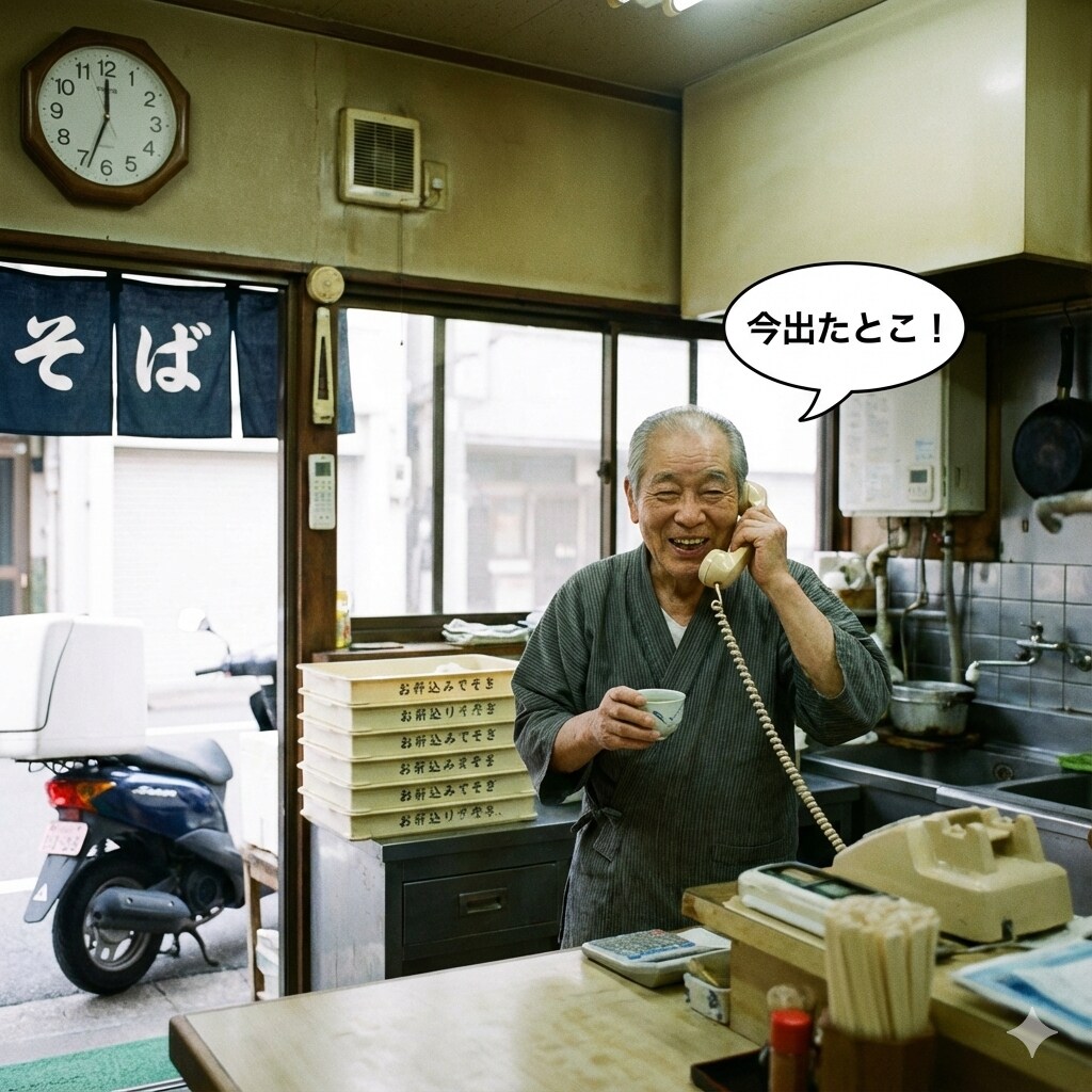 （さいそく）蕎麦屋の出前