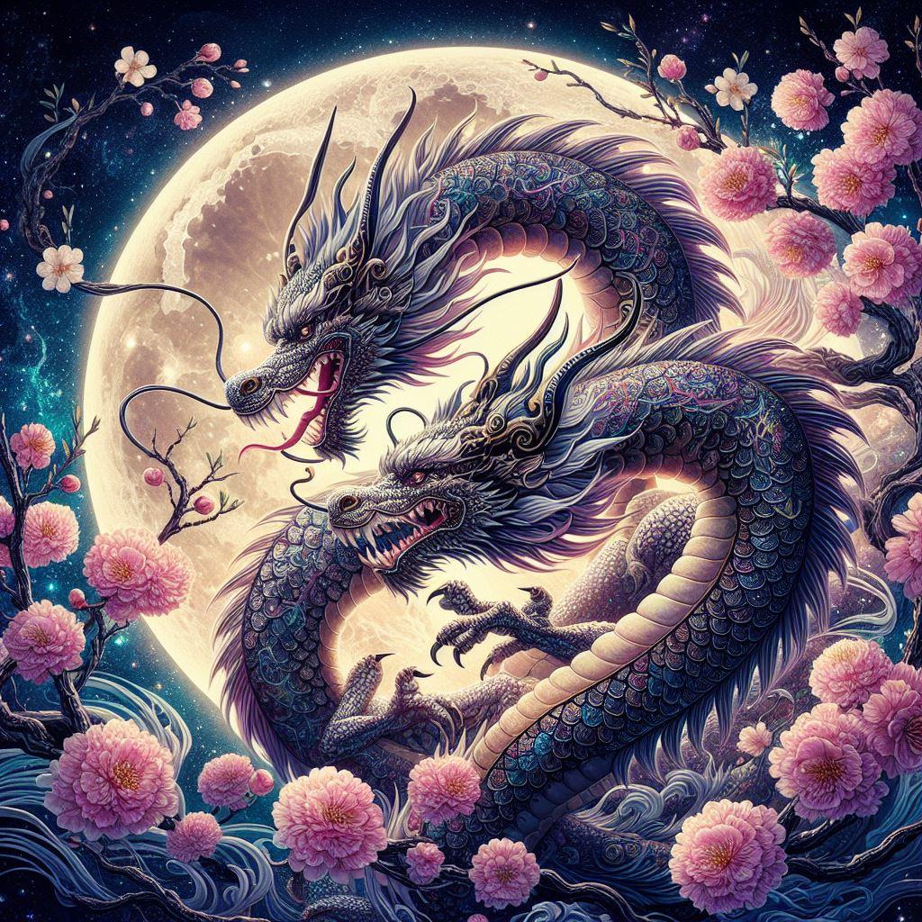 龍の花見デート