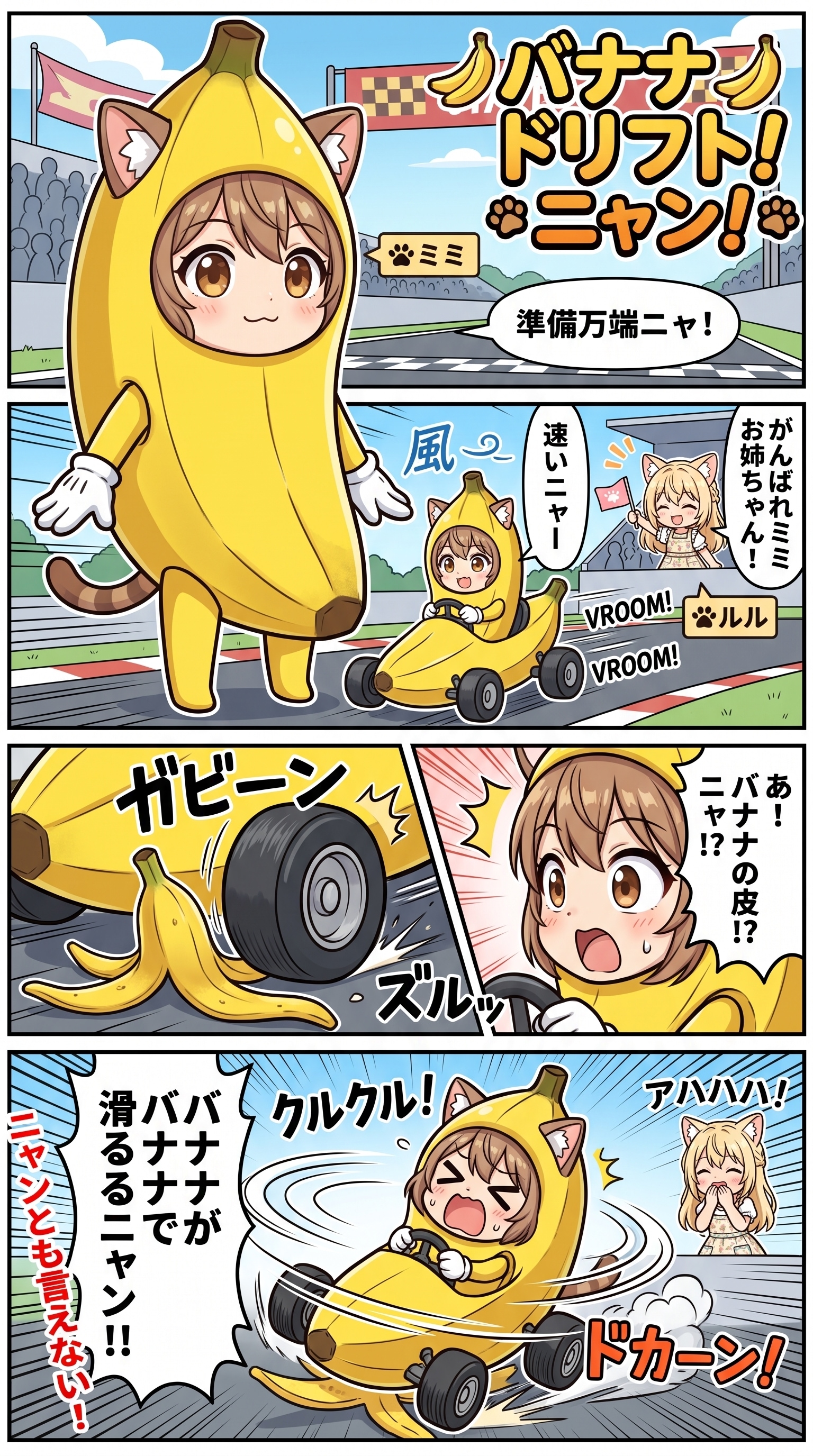 バナナドリフト！ニャン！