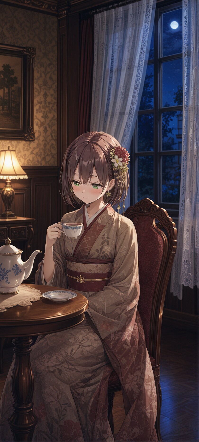 月影にほどける、紅茶の夢