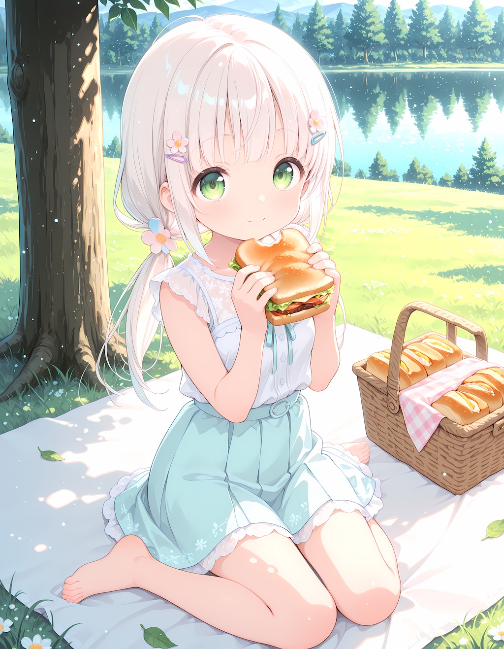 木陰で楽しむ穏やかなピクニック