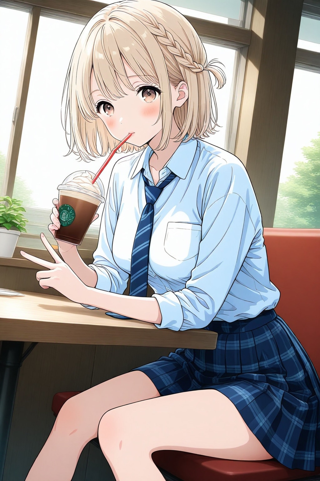 ベージュ髪の学生【DRAGON】