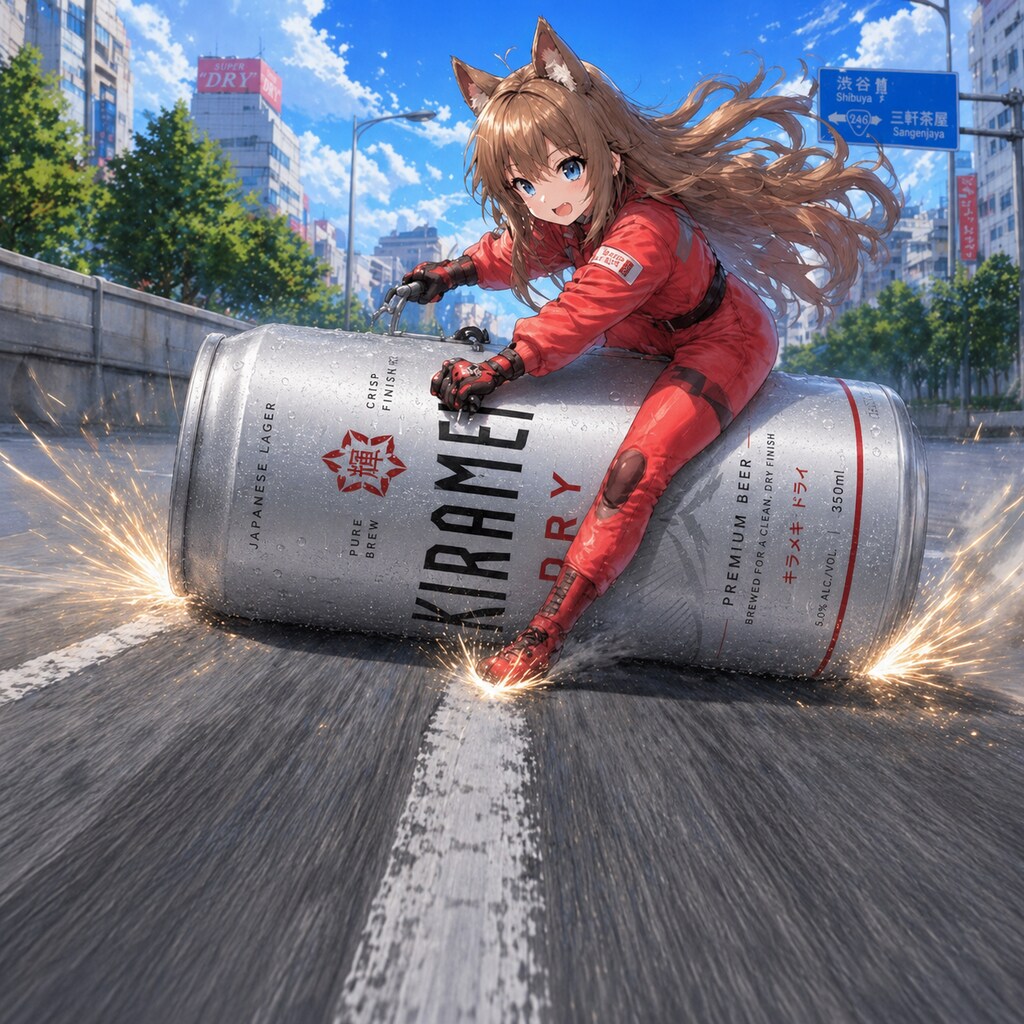 金田スライドブレーキの小さな女の子