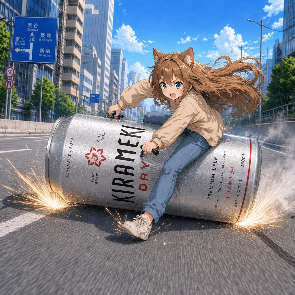 金田スライドブレーキの小さな女の子