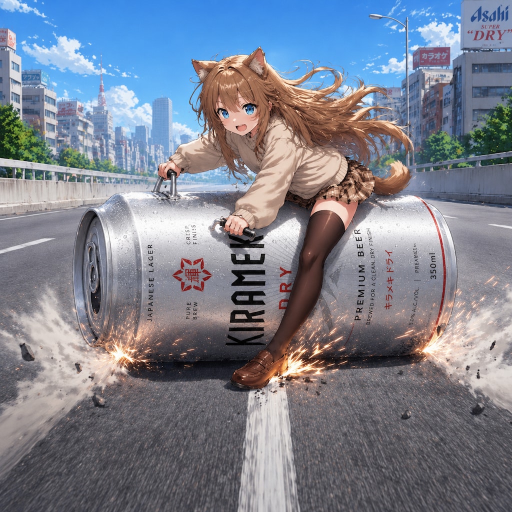 金田スライドブレーキの小さな女の子