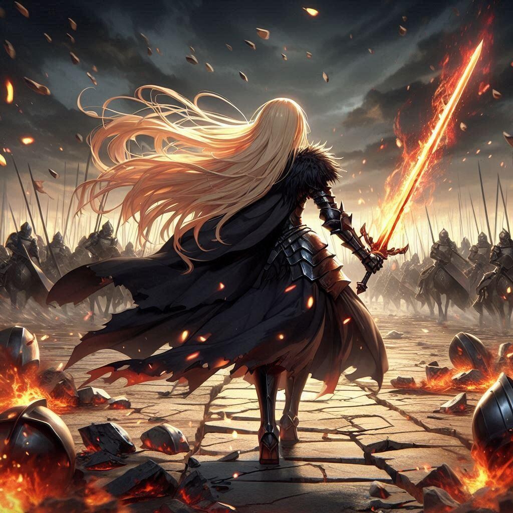 ブロンドの女騎士さん684