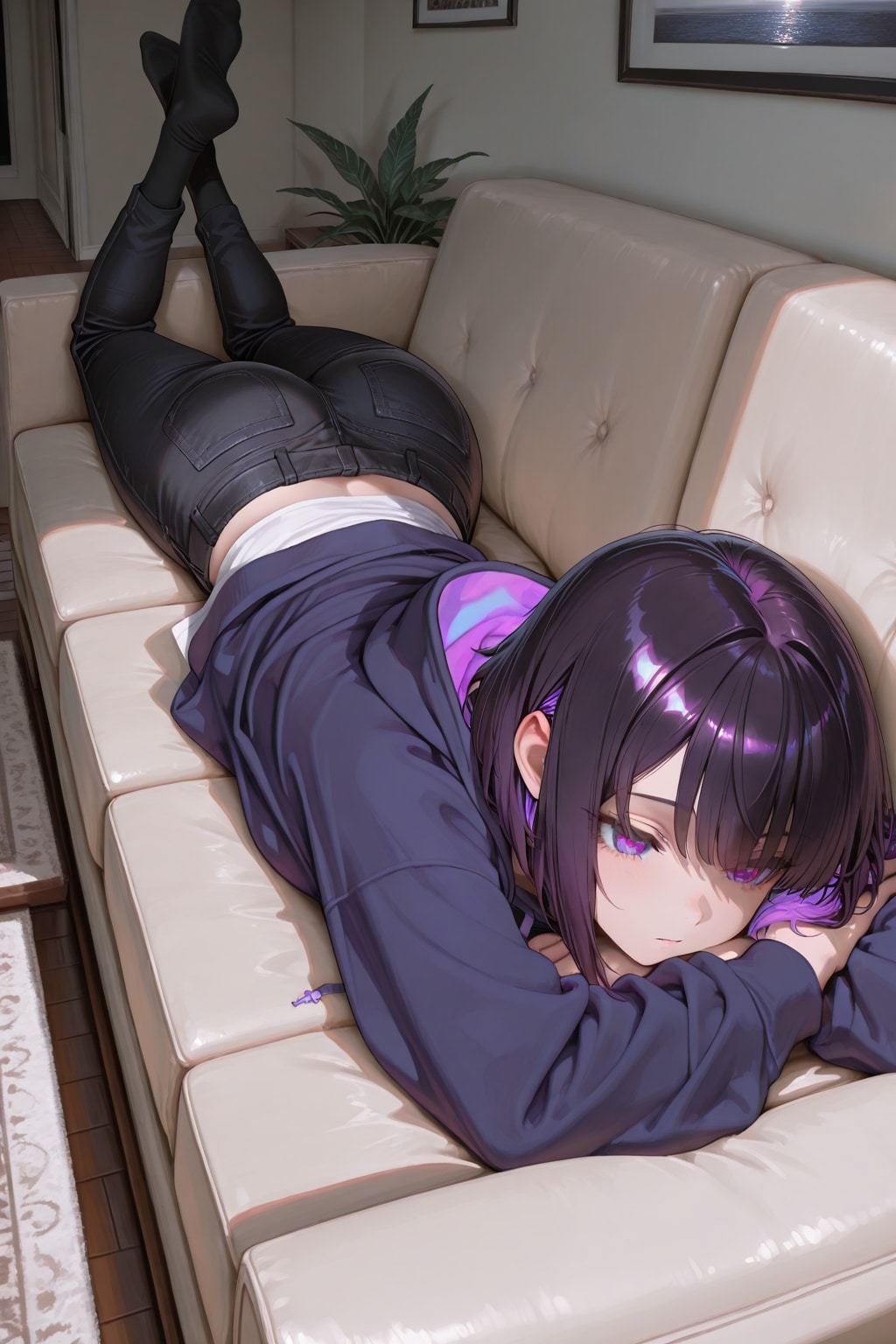 紫色が似合う女の子68