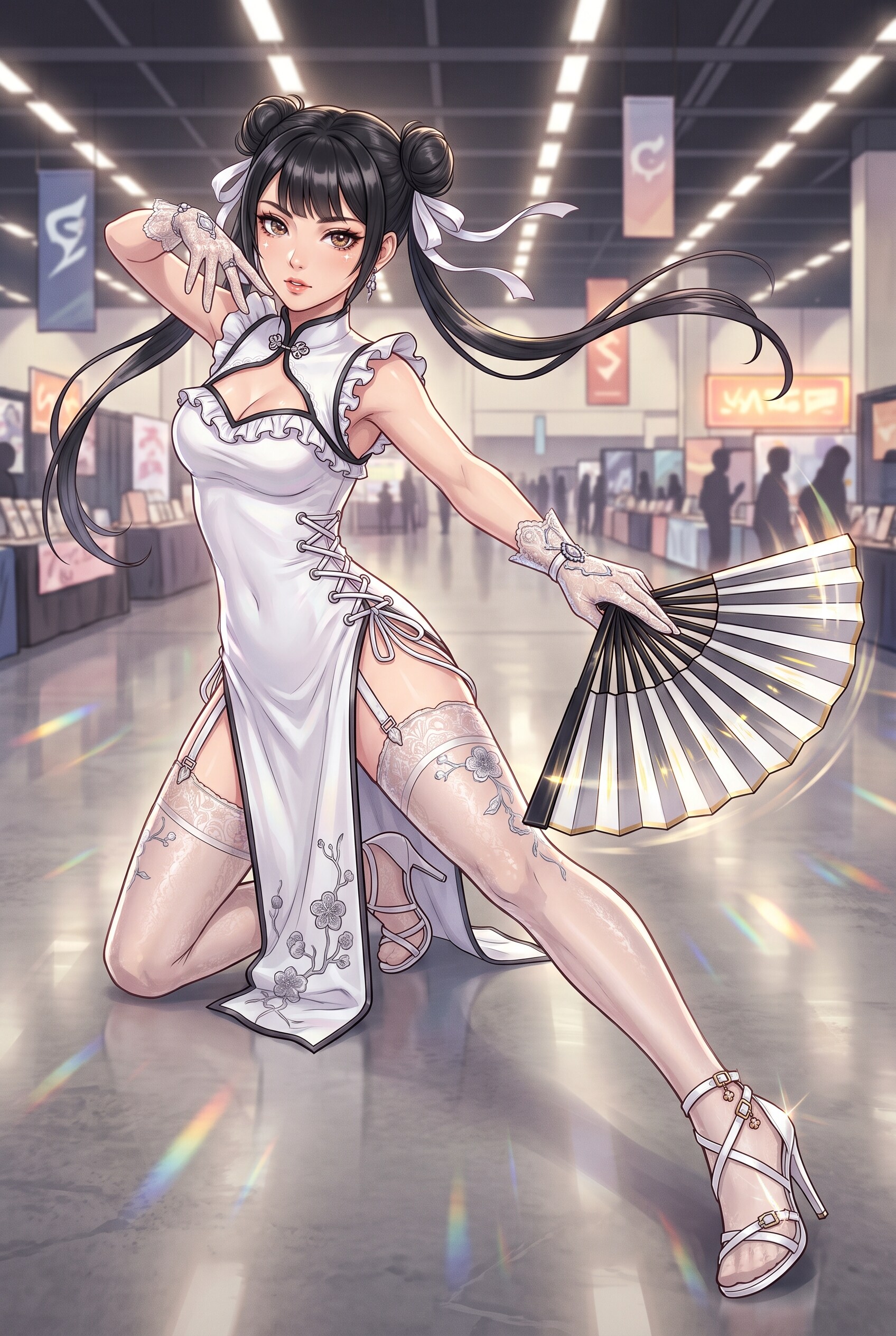 白扇風舞