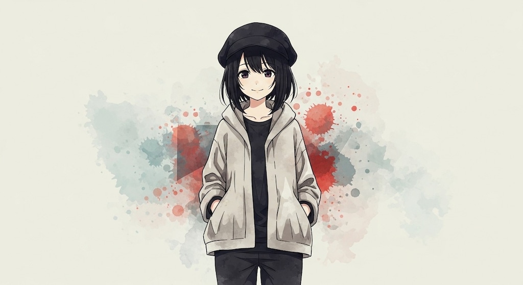 黒眼黒髪少女(ImageFX編)