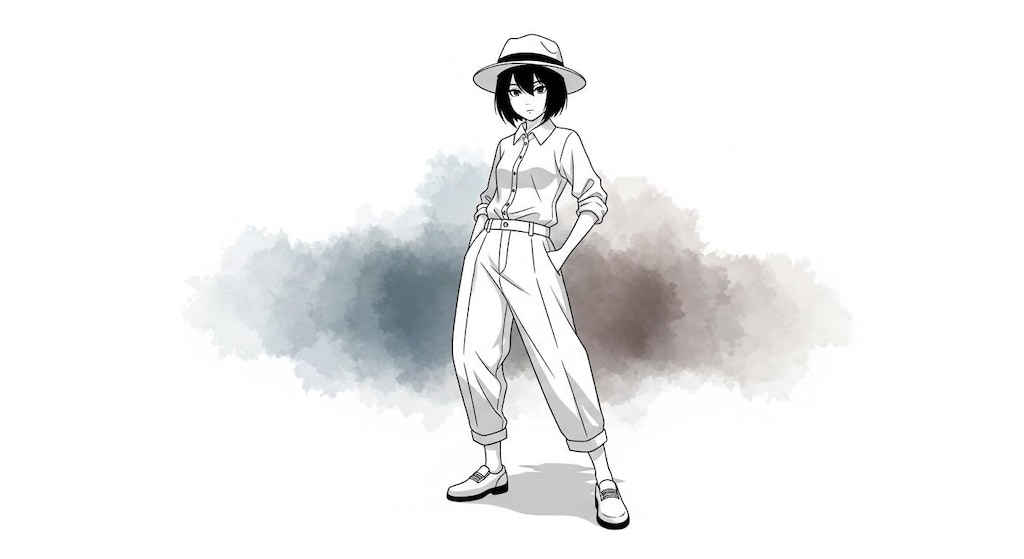 黒眼黒髪少女(ImageFX編)