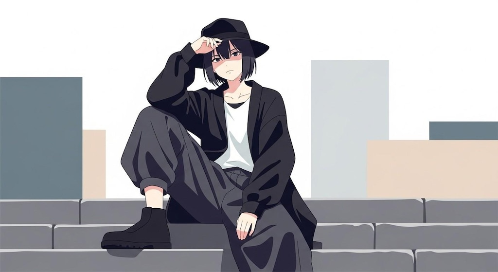 黒眼黒髪少女(ImageFX編)