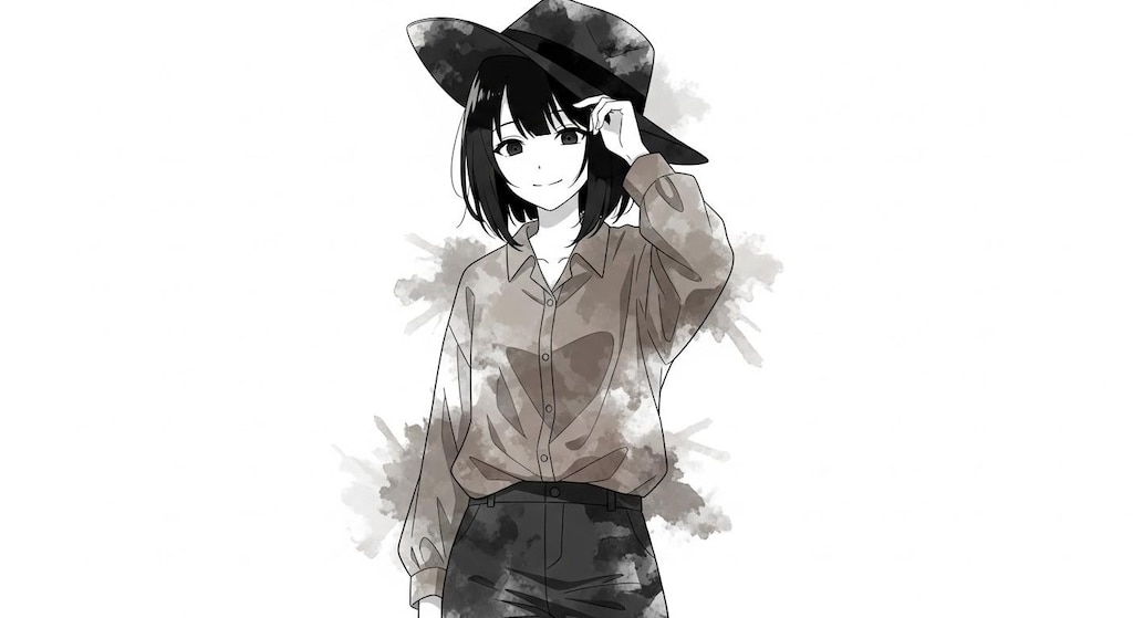 黒眼黒髪少女(ImageFX編)