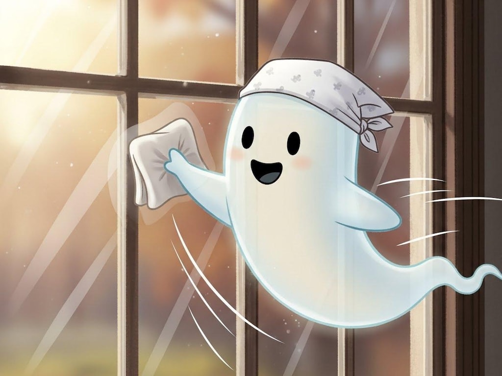 大掃除するお化けさん達