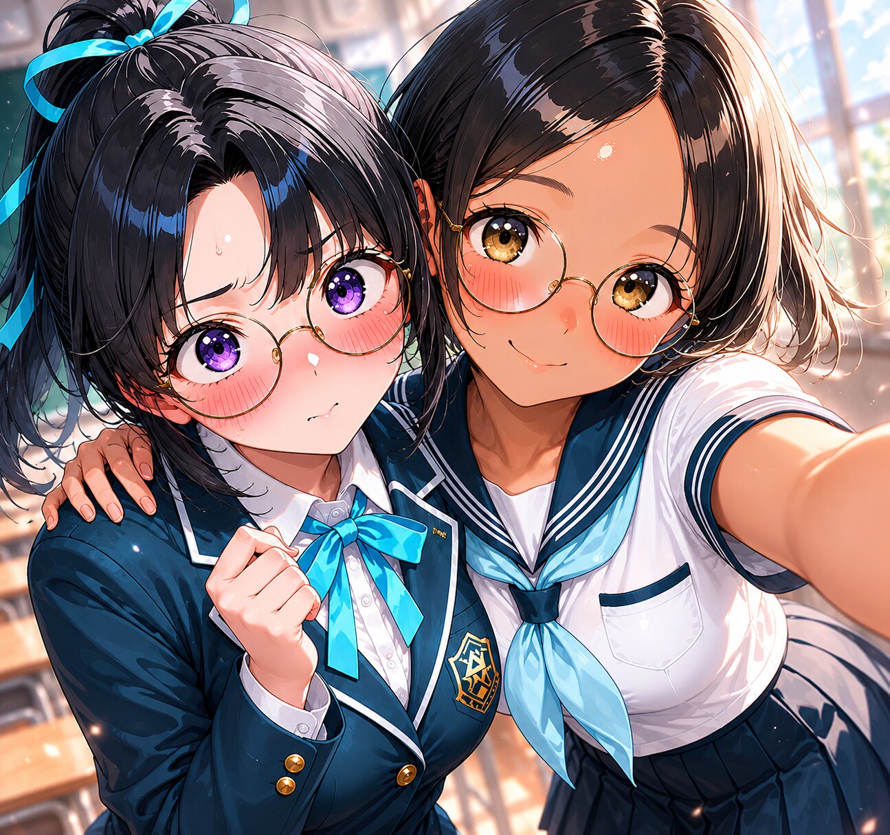 楓さんとハイチーズ！👓🐙✨