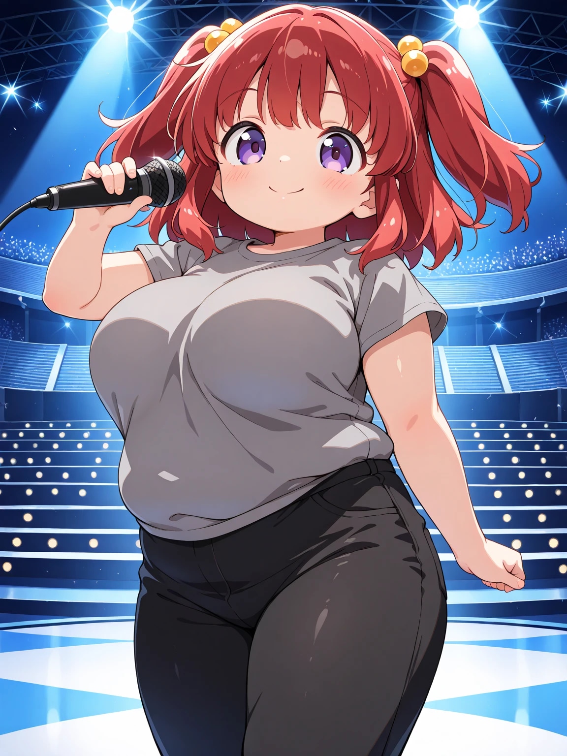 練習中のめぐみちゃん