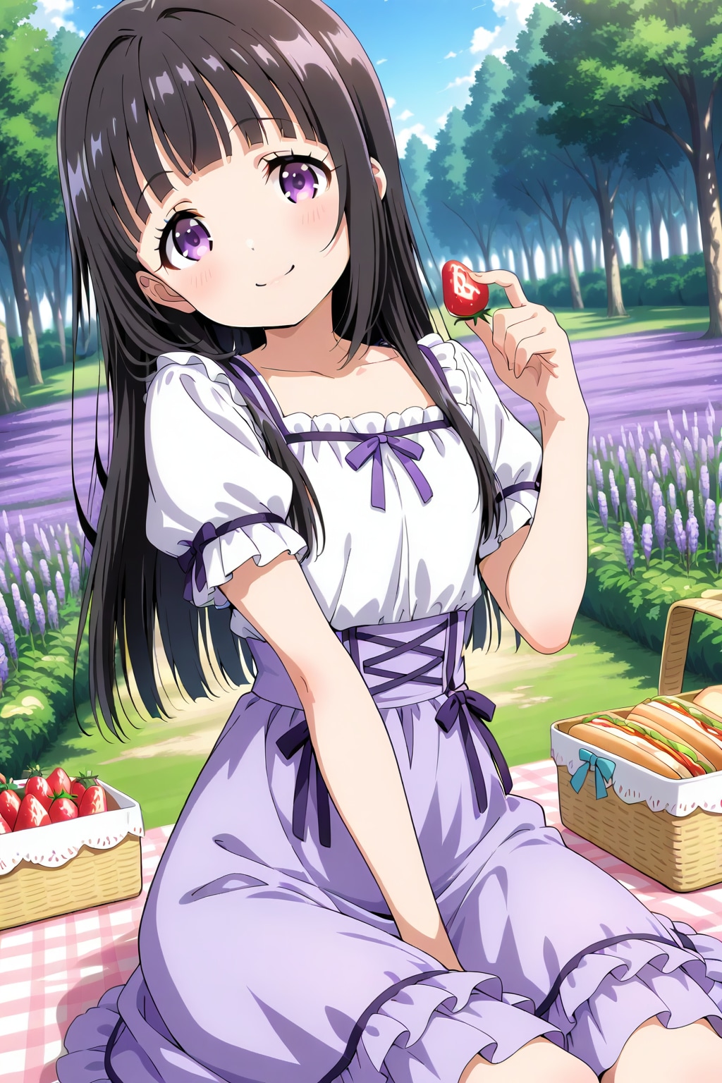 ピクニック🍓 | の人気AIイラスト・グラビア