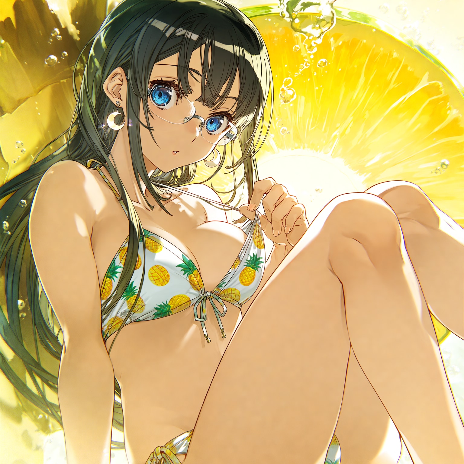 パイナップル柄ビキニ