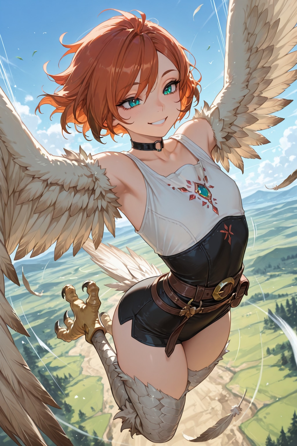 異世界探訪　ハーピーに会いに空まで行く