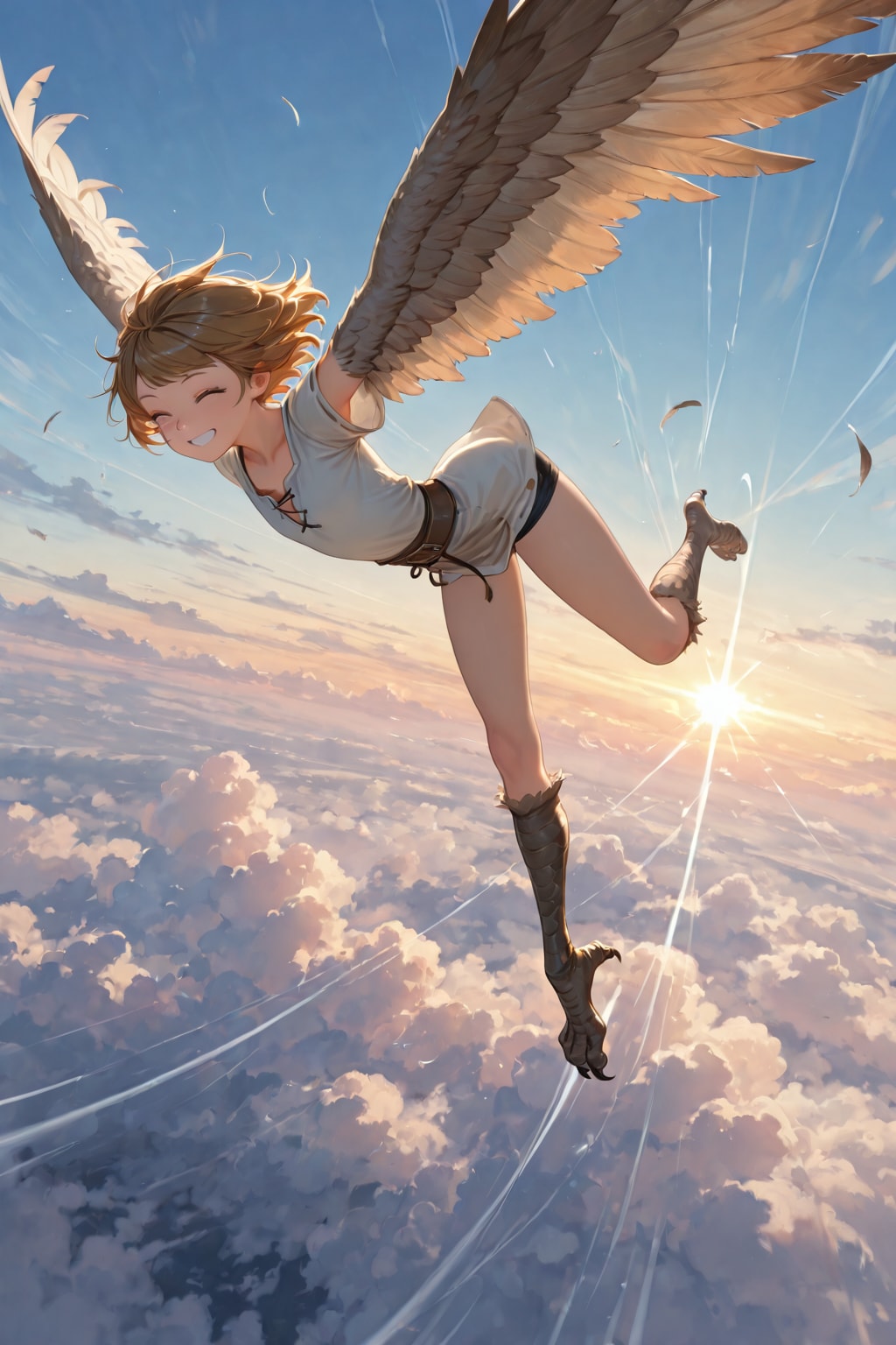 異世界探訪　ハーピーに会いに空まで行く