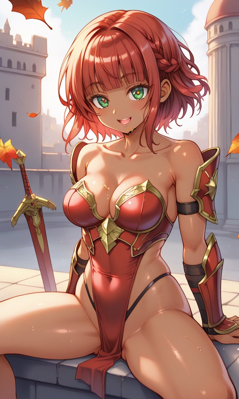 褐色ビキニアーマー姉妹