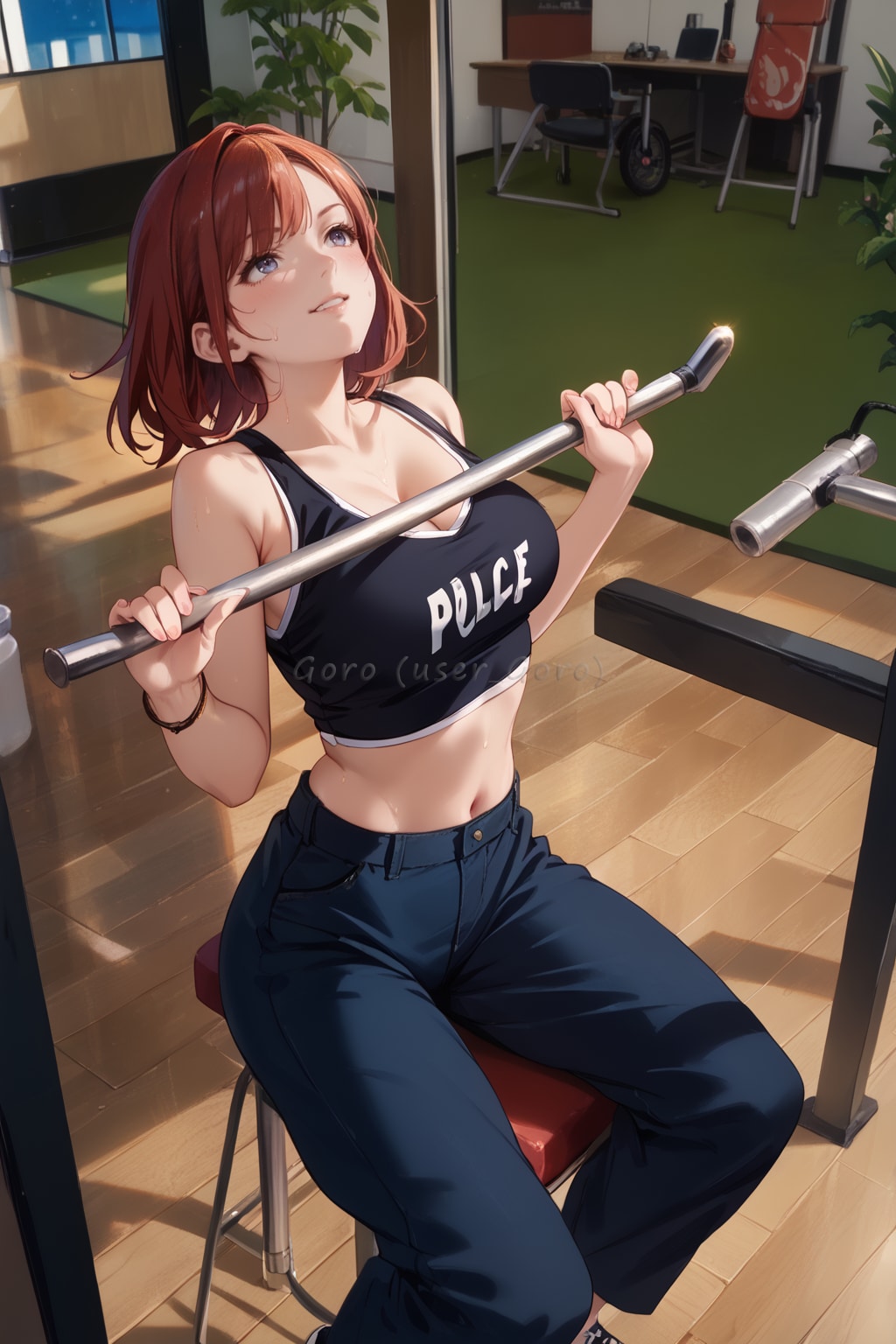 婦警さんのエクササイズ