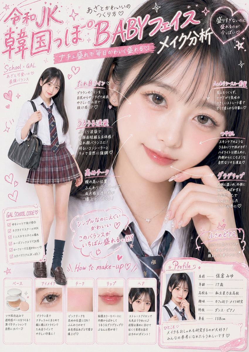 雑誌JK | の人気AIイラスト・グラビア