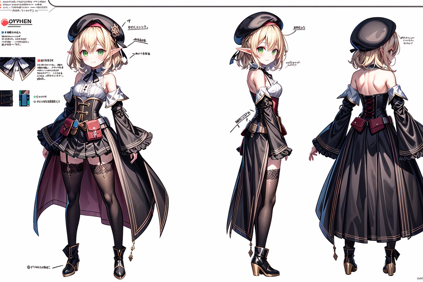 ファンタジーチーム・設定画風味