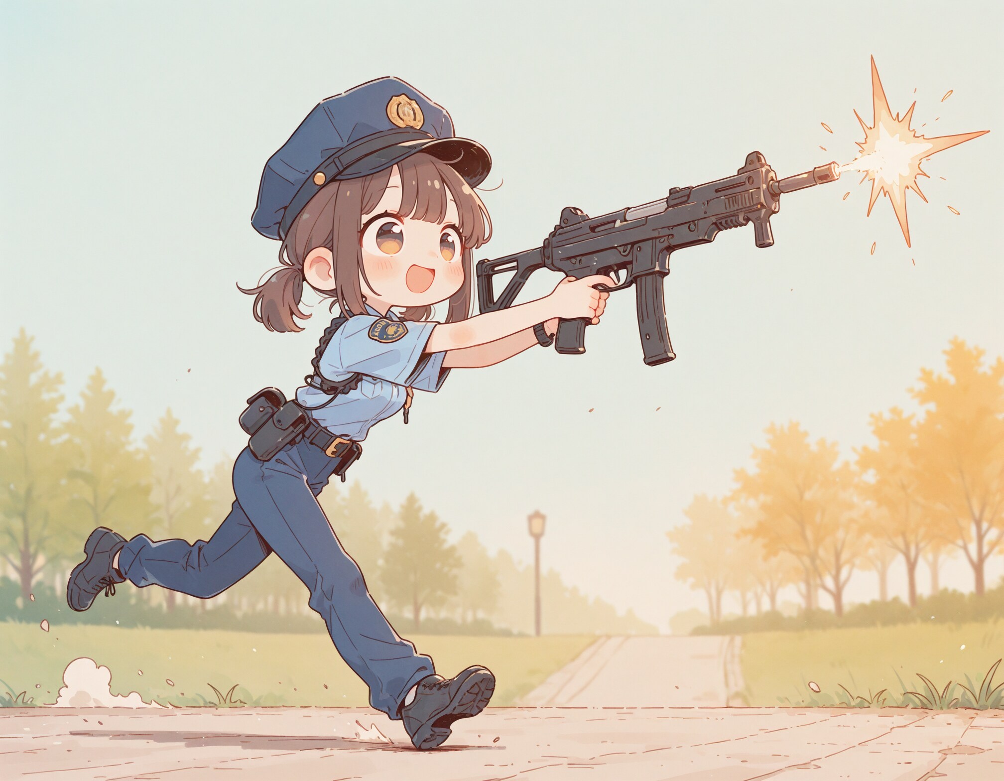 追跡中のポリス少女2