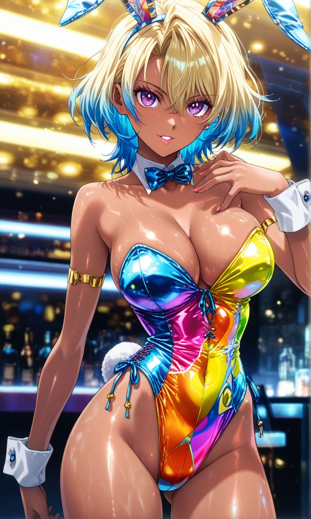 褐色バニーガール20
