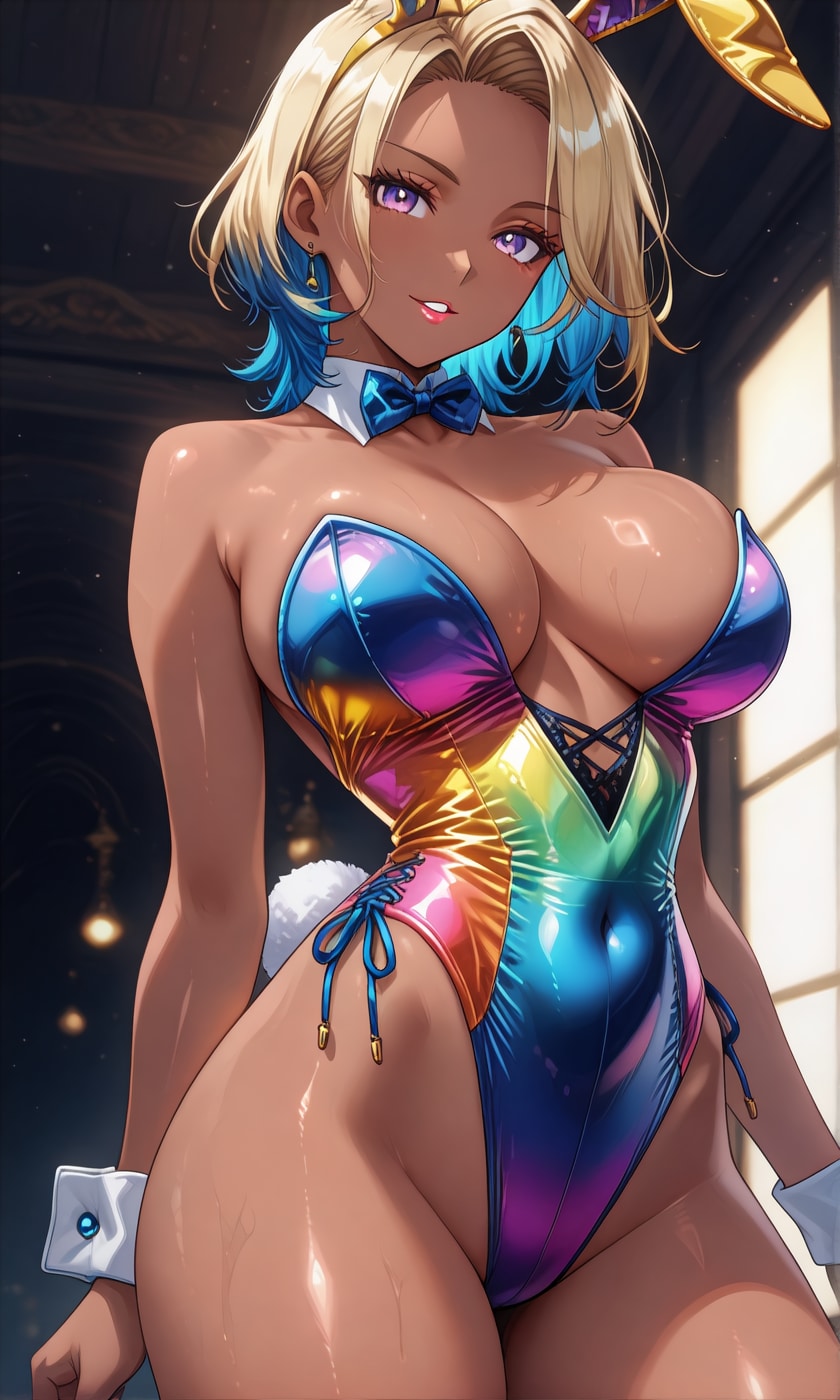 褐色バニーガール20