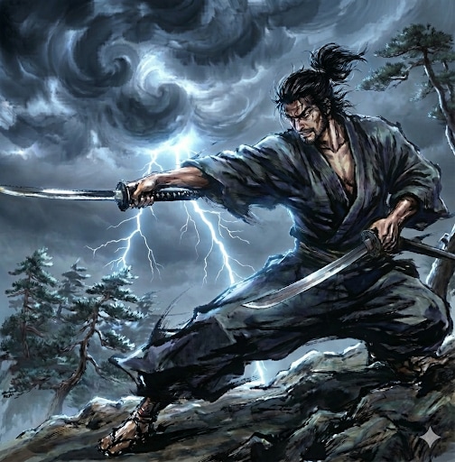 小次郎　雷雲ver. | の人気AIイラスト・グラビア