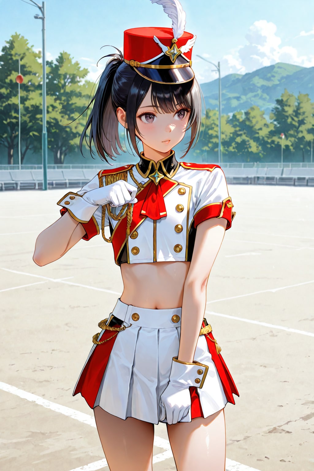 マーチング女子