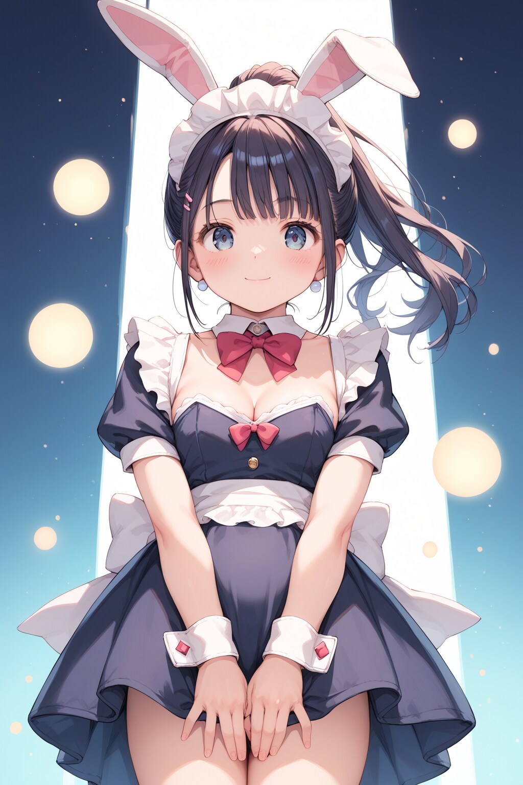 肉付きを気にする女子高生メイドバニーちゃん | の人気AIイラスト・グラビア