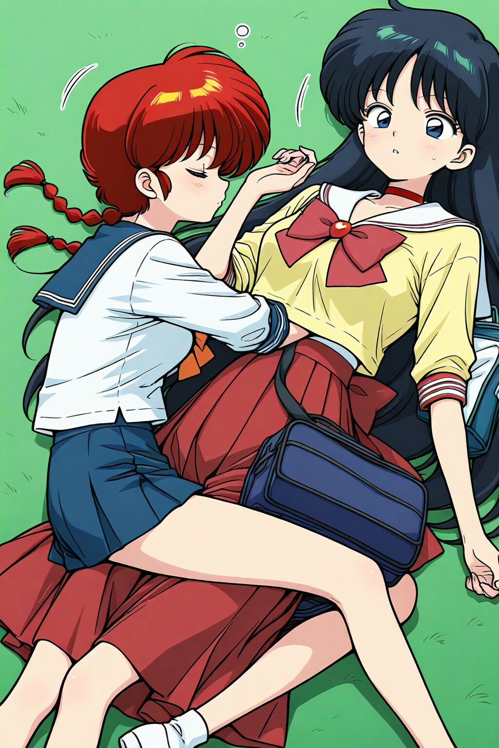 草むらでお昼寝！