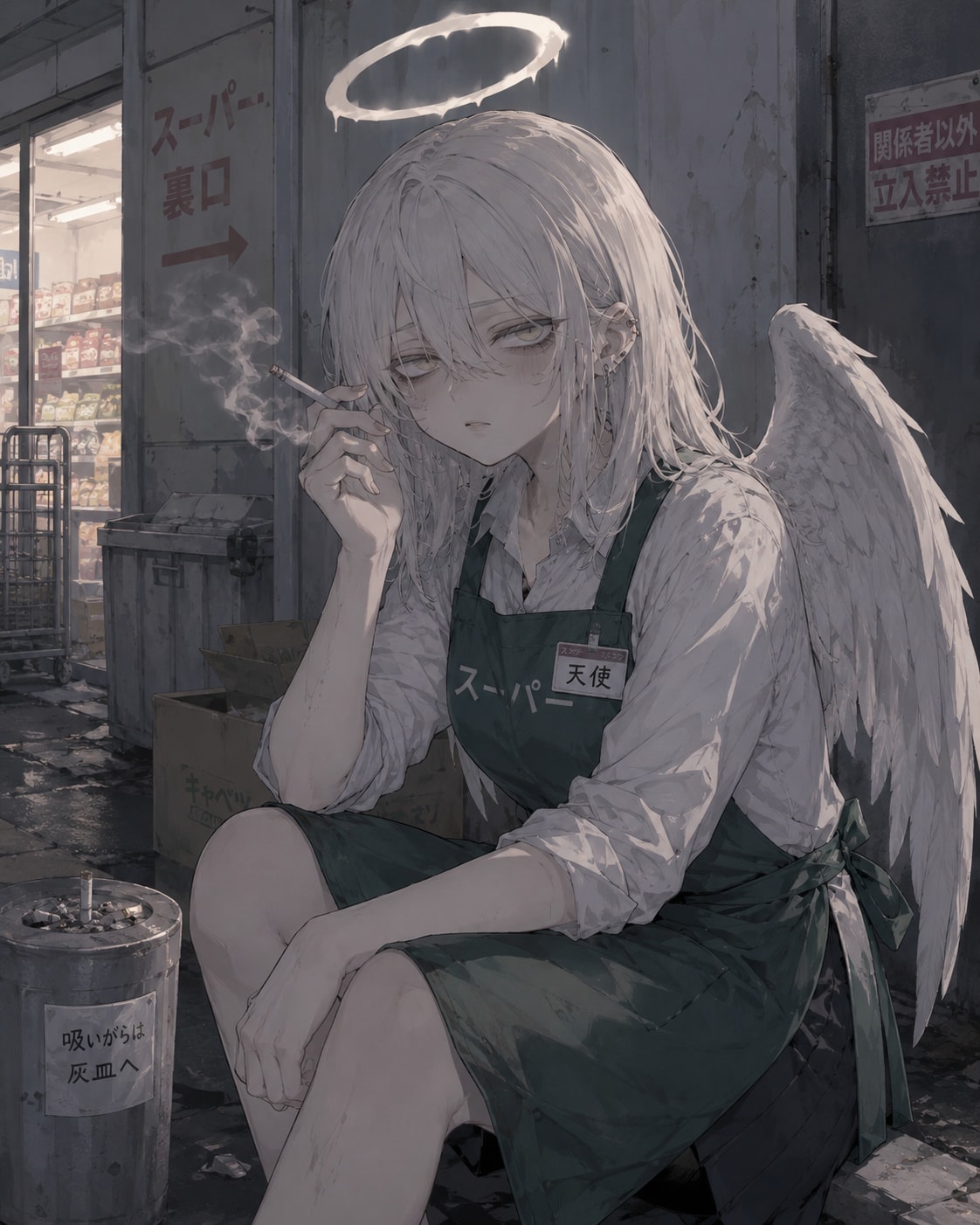 ヤニ吸う天使 | の人気AIイラスト・グラビア