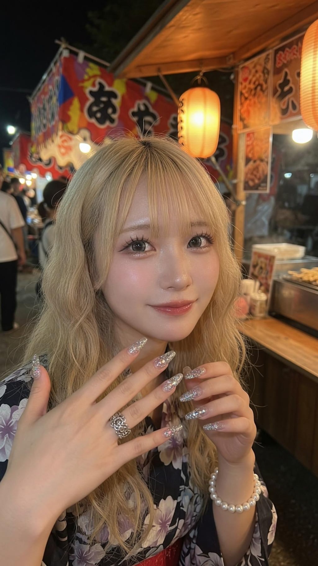 金髪ちゃん　夏祭り2