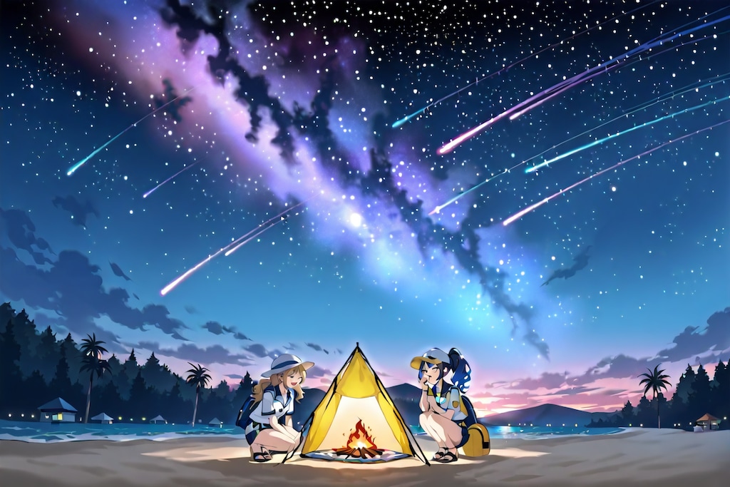流れ星が見えるキャンプ場