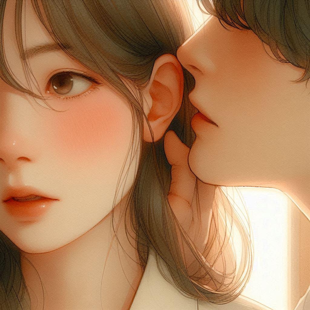 耳に吐息