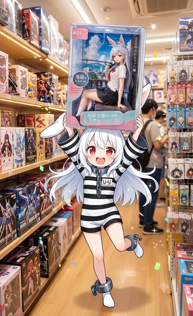 わ～い‼️みみちゃんのフィギュア、買っちゃいましたぁ♥️