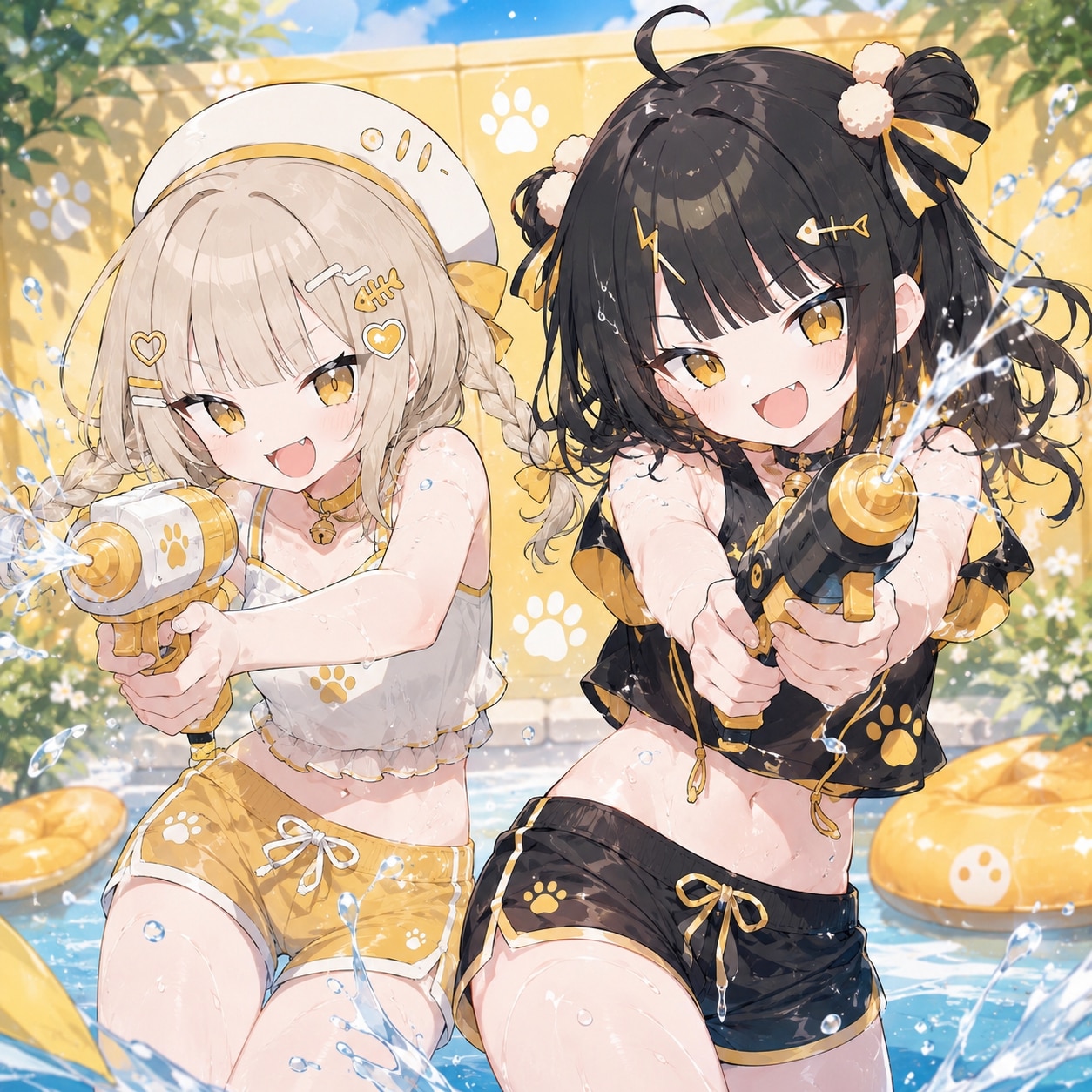 水遊び