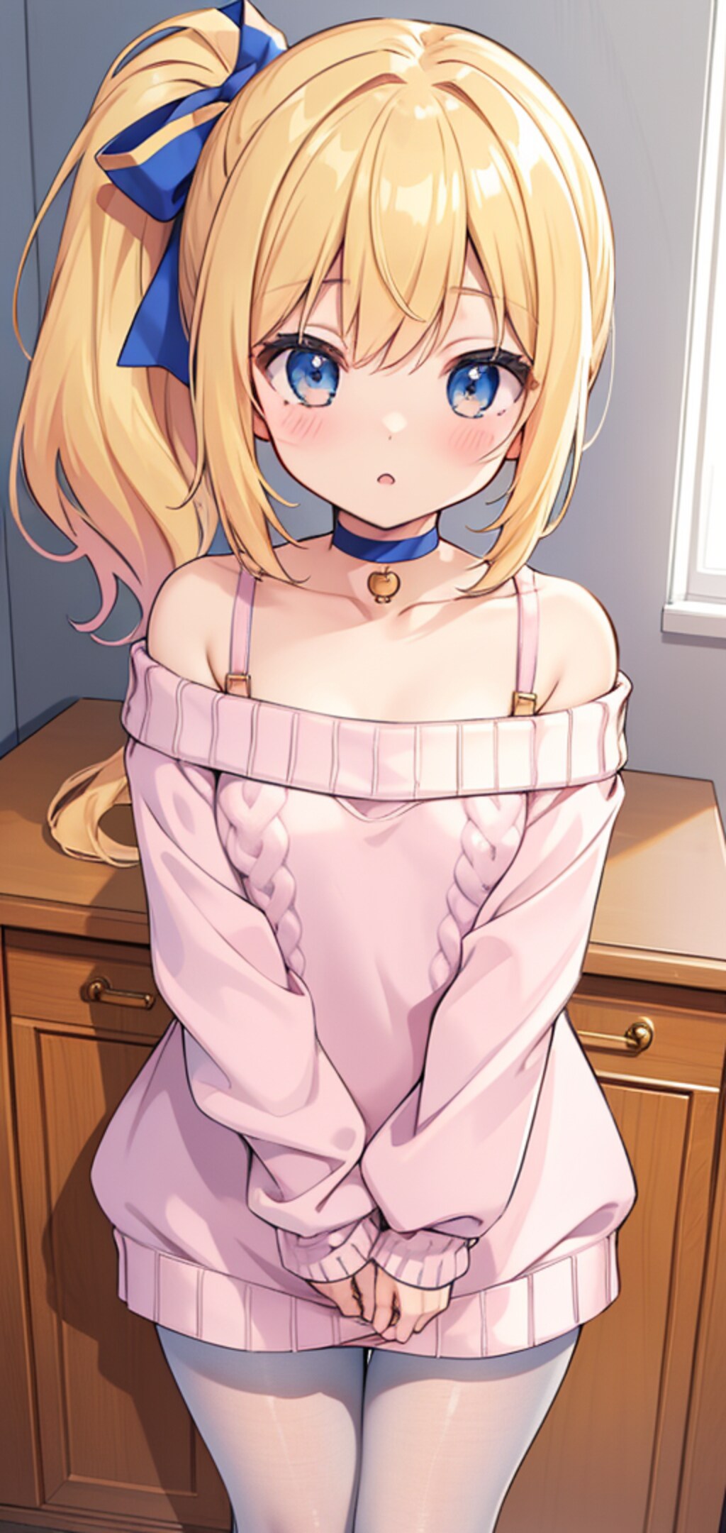 肩だしニット　その１