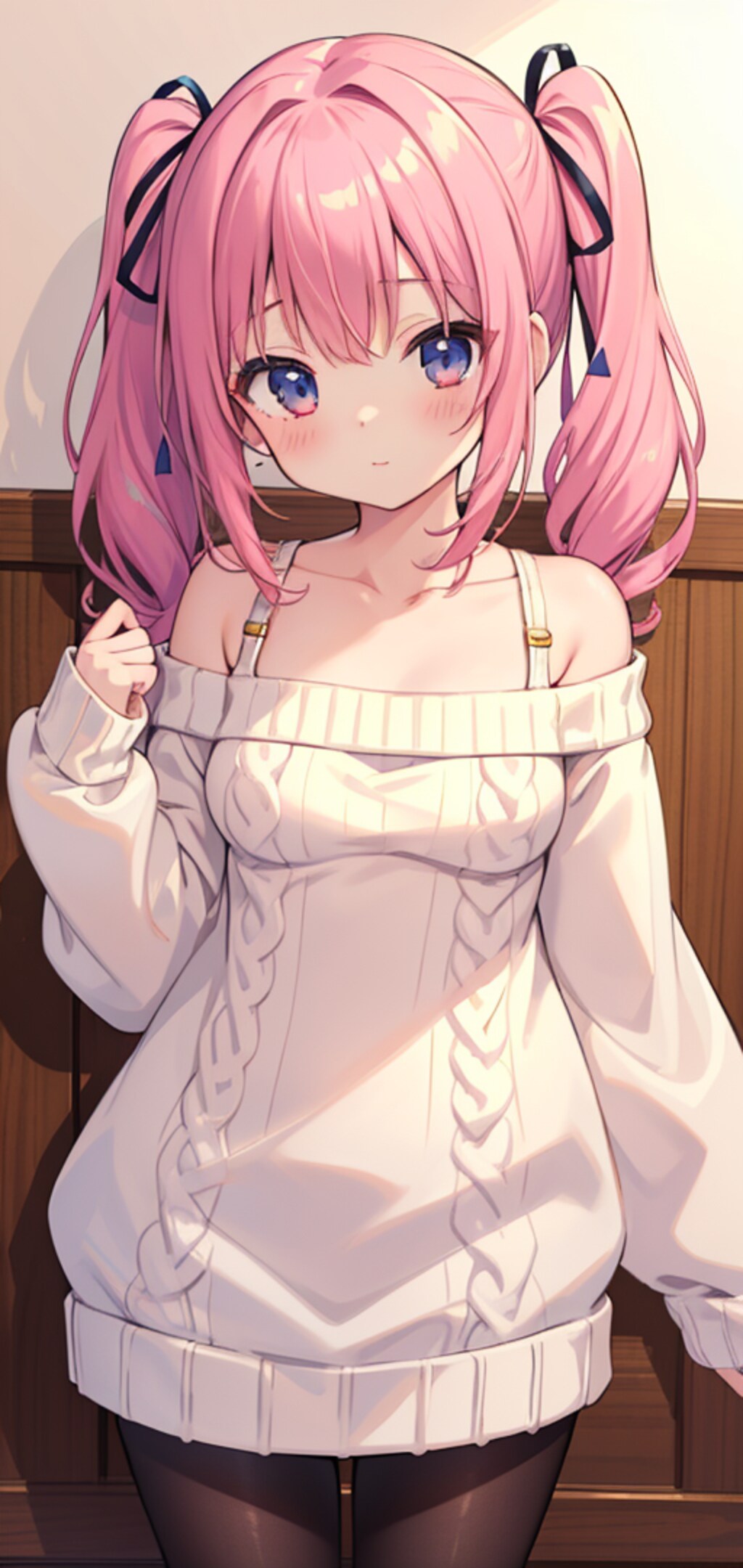 肩だしニット　その１