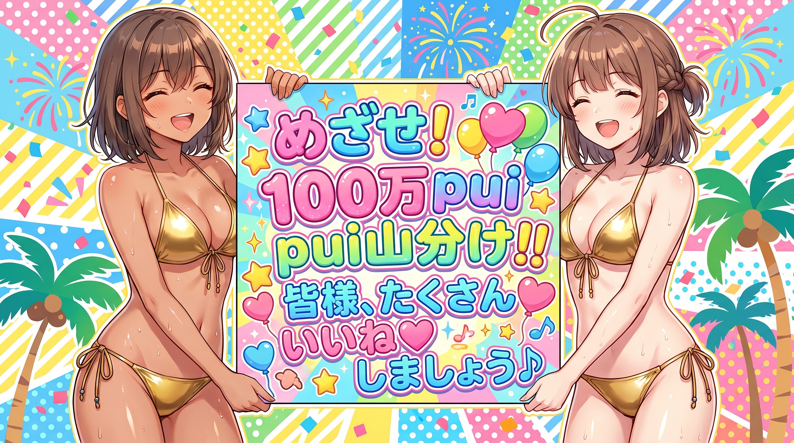 めざせ！100万pui山分け！