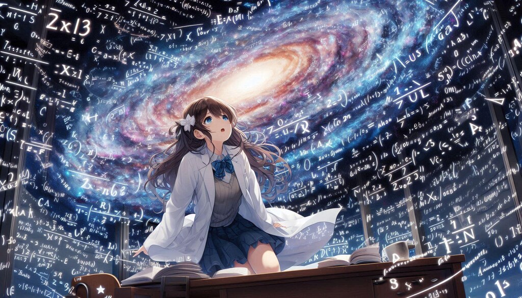 数式は宇宙！！・・宇宙すら解き明かせると言われる数学の沼にハマっちゃった天才少女ちゃん！