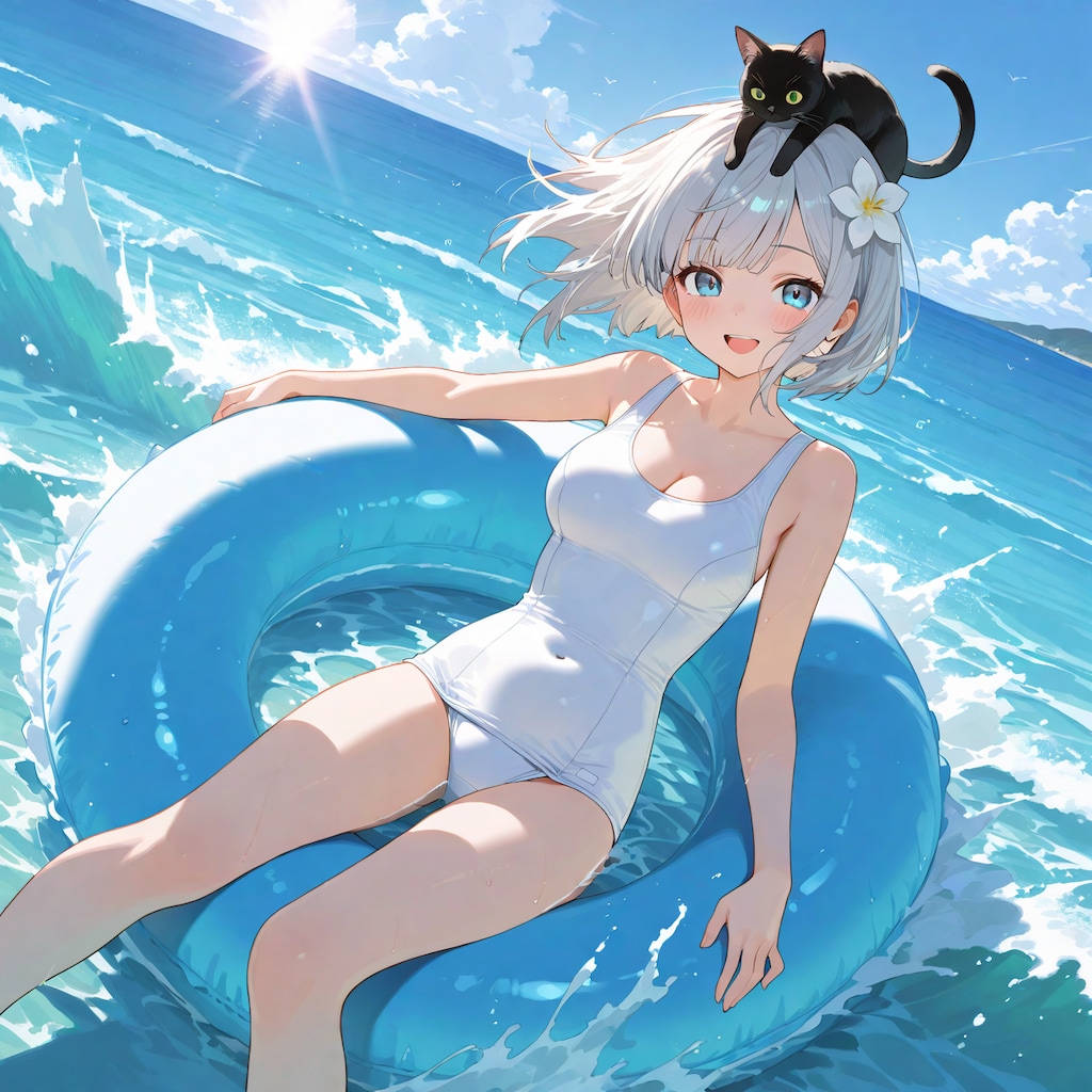 浮き輪に乗ってどこまでも