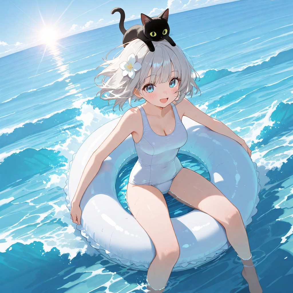 浮き輪に乗ってどこまでも